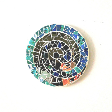 Spiral, Aqua & Mirror ~ on display @ Arts Center, Carrboro NC