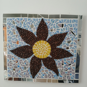 Coffee Sunflower ~ currently on exhibit @ Open Eye